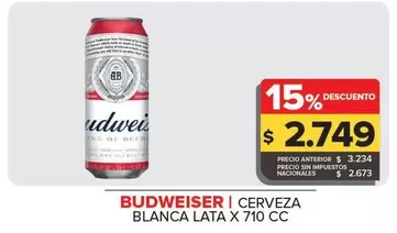 Budweiser - Cerveza Blanca