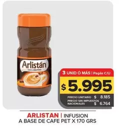 Arlistán - Infusion A Base De Cafe Pet 