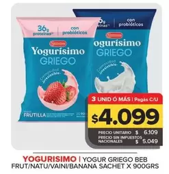 Yofurisimo - Yogur Griego Beb Frut