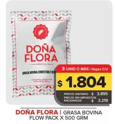 Dona Flora - Grasa Bovina Flow Pack