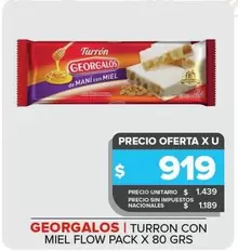 Georgalos - Turrón Con Miel Flow
