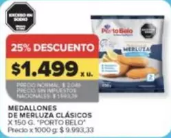 Porto Belo - MEDALLONES DE MERLUZA CLÁSICOS