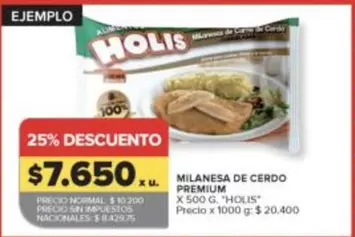 Premium - MILANESA DE CERDO PREMIUM