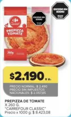 Carrefour - PREPIZZA DE TOMATE