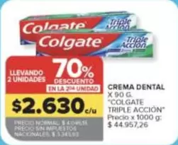 Colgate - CREMA DENTAL TRIPLE ACCION