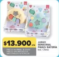 JUEGO SENSORIAL PIANO/ BATERÍA