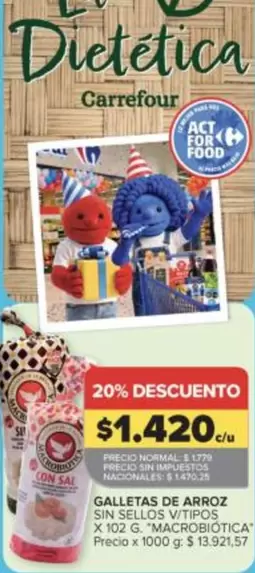 Carrefour - Galletas de arroz