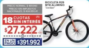 BICICLETA R29 MTB ALUMINIO