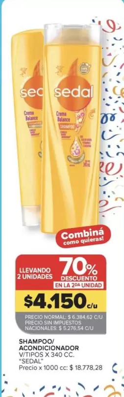 Sedal - SHAMPOO/ ACONDICIONADOR