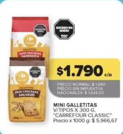 Carrefour - MINI GALLETITAS V/TIPOS