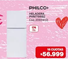 Philco - HELADERA PHNT198B2 Cód.209314 (2)