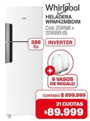 Whirlpool - HELADERA WRM42MBDIM Cód. 209198 + 206993 (9)