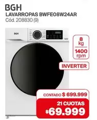 BGH - LAVARROPAS BWFE08W24AR Cód. 208830 (9)