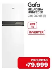 Gafa - HELADERA HGNF255B Cód. 209185 (8)