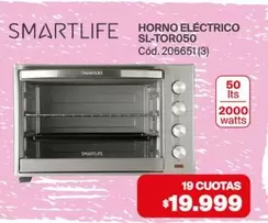 Smartlife - HORNO ELÉCTRICO SL-TOR050 Cód.206651(3)