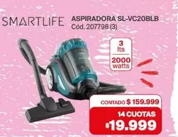 Smartlife - ASPIRADORA SL-VC20BLB Cód. 207798 (3)