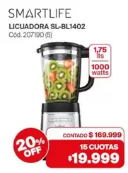 Smartlife - LICUADORA SL-BL1402 Cód. 207190