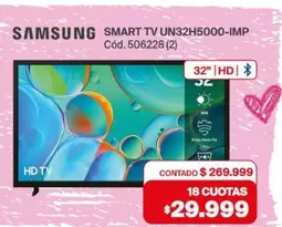 Samsung - SMART TV UN32H5000-IMP Cód. 506228 (2)