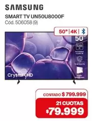 Samsung - SMART TV UN50U8000F Cód. 506058 (9)