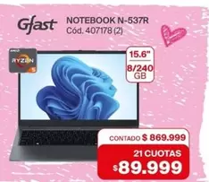 NOTEBOOK N-537R Cód. 407178 (2)