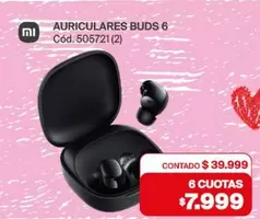 AURICULARES BUDS 6 Cód. 505721 (2)