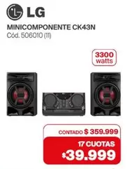LG - MINICOMPONENTE CK43N Cód. 506010 (11)