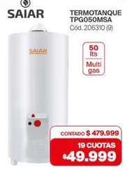 Saiar - TERMOTANQUE TPG050MSA Cód. 206310 (9)