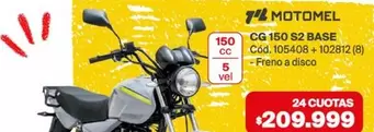 Motomel - CG 150 S2 BASE Cód. 105408 + 102812 (8)