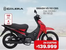 Gilera - SMASH VS 110 CBS Cód.105358 / 59/60 (2)