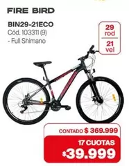 BIN29-21ECO Cód. 103311 (9) - Full Shimano