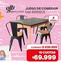 JUEGO DE COMEDOR Cód. 602532 (1)