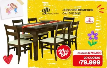 Off - Juego de comedor Cód. 601354 (6)