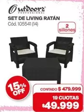 Off - SET DE LIVING RATÁN Cód. 105541 (14)