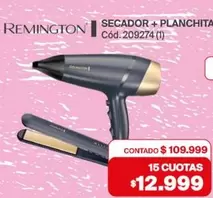 Remington - SECADOR + PLANCHITA Cód.209274 (1)