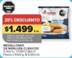 Porto Belo - MEDALLONES DE MERLUZA CLÁSICOS
