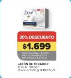 Dove - JABÓN DE TOCADOR