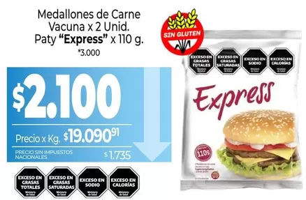 Paty - Medallones de Carne Vacuna