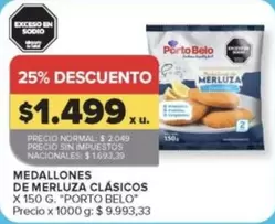 Porto Belo - MEDALLONES DE MERLUZA CLÁSICOS