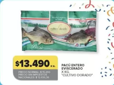 X$ - PACÙ ENTEO EVISCERADO