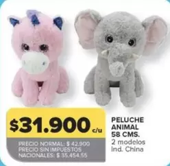 PELUCHE ANIMAL