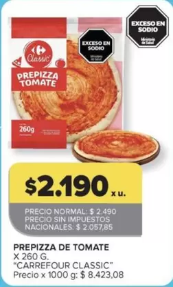 Carrefour - PREPIZZA DE TOMATE
