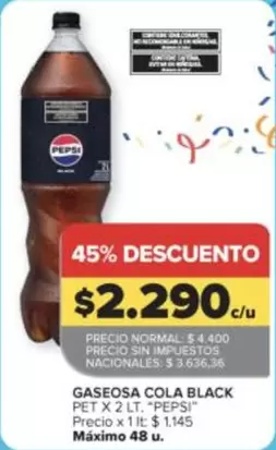 Pepsi - GASEOSA COLA BLACK