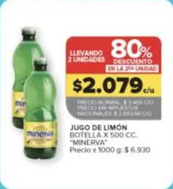 Minerva - JUGO DE LIMÓN