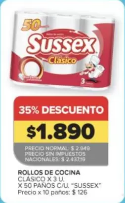 Sussex - ROLLOS DE COCINA