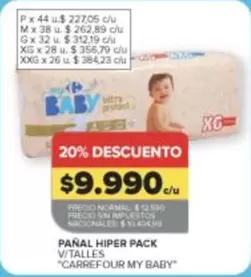 Carrefour - PAÑAL HIPER PACK