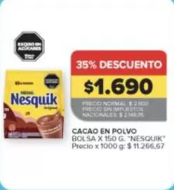Nesquik - CACAO EN POLVO