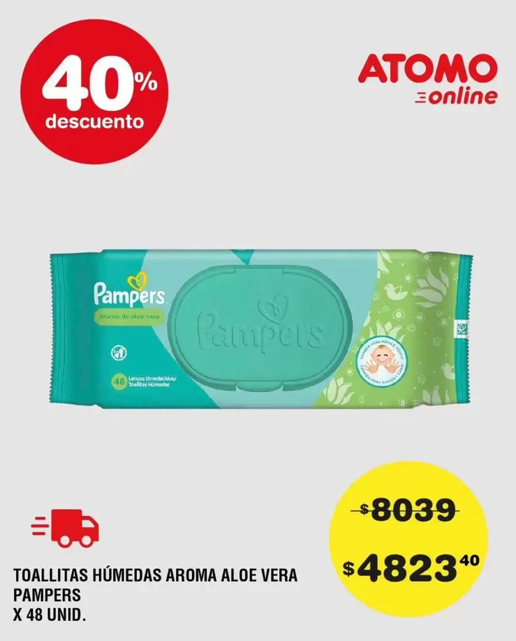 Pampers - Toallitas Húmedas Aroma Aloe Vera