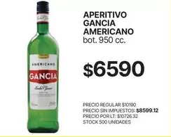 Gancia - APERITIVO AMERICANO