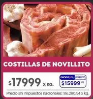 X$ - COSTILLAS DE NOVILLITO
