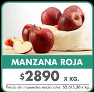X$ - MANZANA ROJA